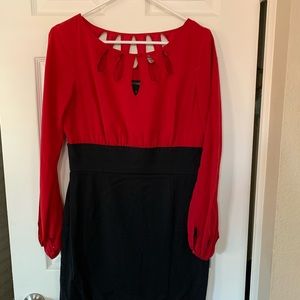 Black and red dress